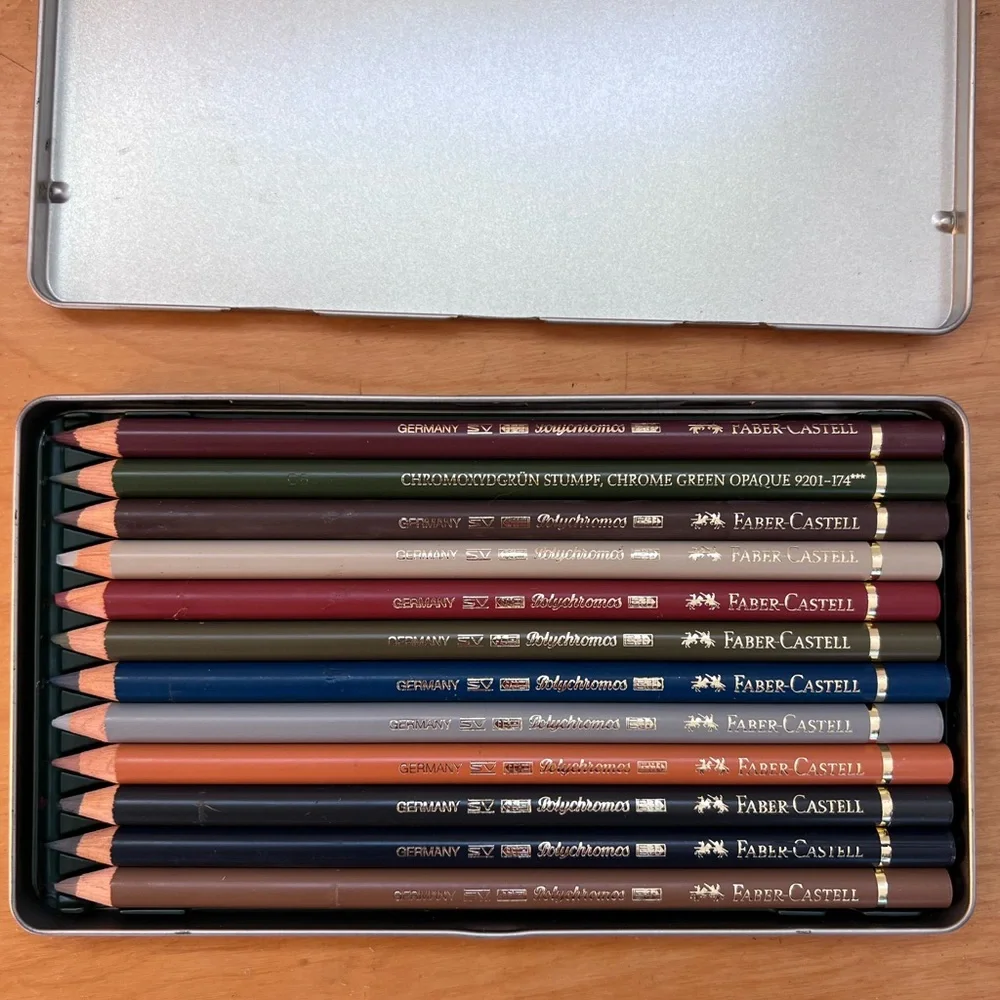Herman Miller Silver Metal pencil set and pencils *rare*